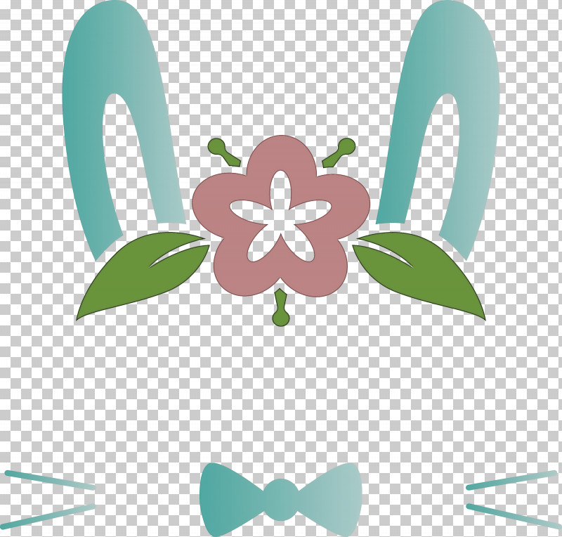 Easter Bunny Easter Day Cute Rabbit PNG, Clipart, Cute Rabbit, Easter Bunny, Easter Day, Green, Leaf Free PNG Download