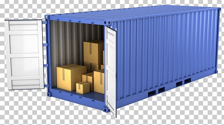 Mover Shipping Container Intermodal Container Freight Transport Self Storage PNG, Clipart, Blue, Box, Cargo, Container, Containerization Free PNG Download