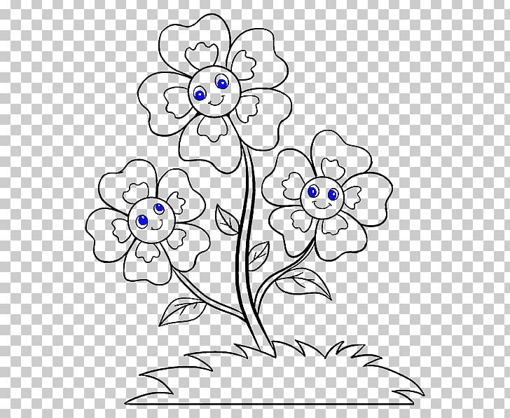 Drawing Cartoon Flower Sketch PNG, Clipart, Art, Black, Black And White, Branch, Cartoon Free PNG Download
