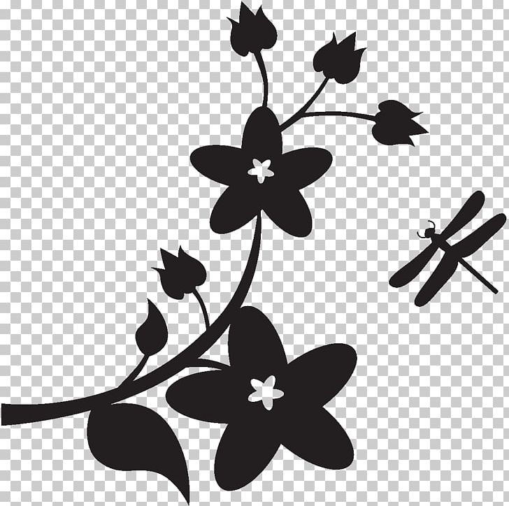 Flower Petal Plant Stem Leaf PNG, Clipart, Adhesive, Angle, Black And White, Branch, Dragonfly Free PNG Download