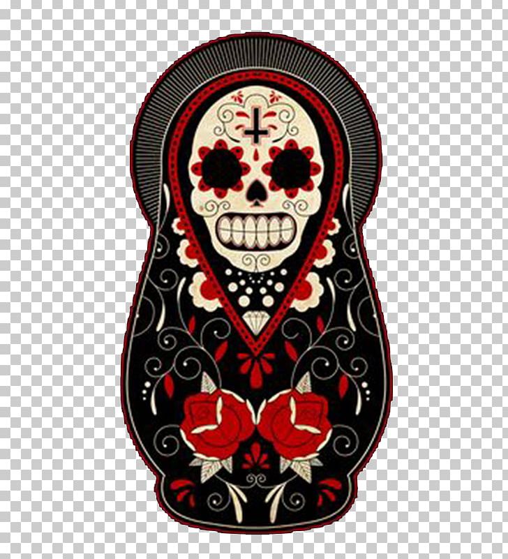 Calavera Day Of The Dead Matryoshka Doll Mexican Cuisine Tattoo PNG, Clipart, Bone, Bones, Calavera, Cartoon, Day Of The Dead Free PNG Download