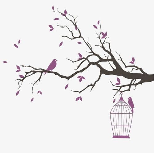 Cartoon Branches PNG, Clipart, Abstract, Autumn, Backgrounds, Bird, Birdcage Free PNG Download