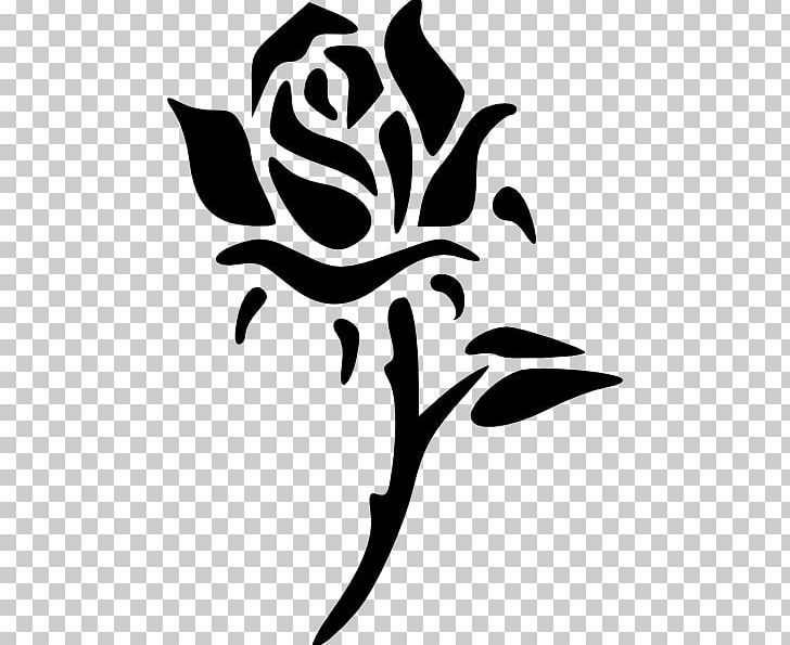 Stencil Floral Design Flower Art PNG, Clipart, Airbrush, Art, Artwork, Black And White, Branch Free PNG Download
