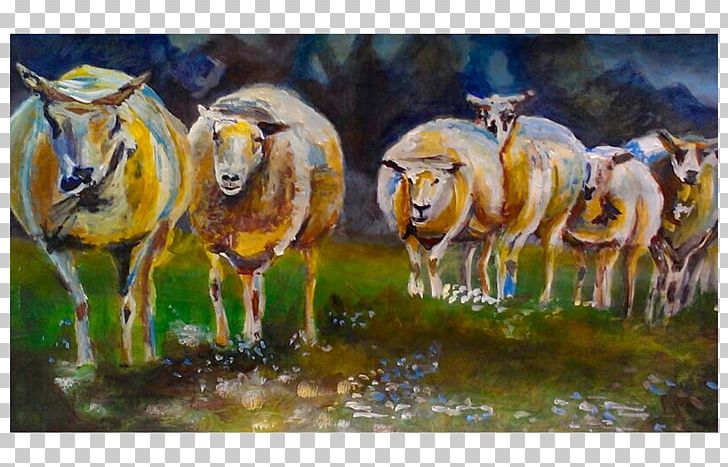 Sheep Horse Cattle Livestock Paint PNG, Clipart, Animals, Art, Artwork, Cattle, Cattle Like Mammal Free PNG Download