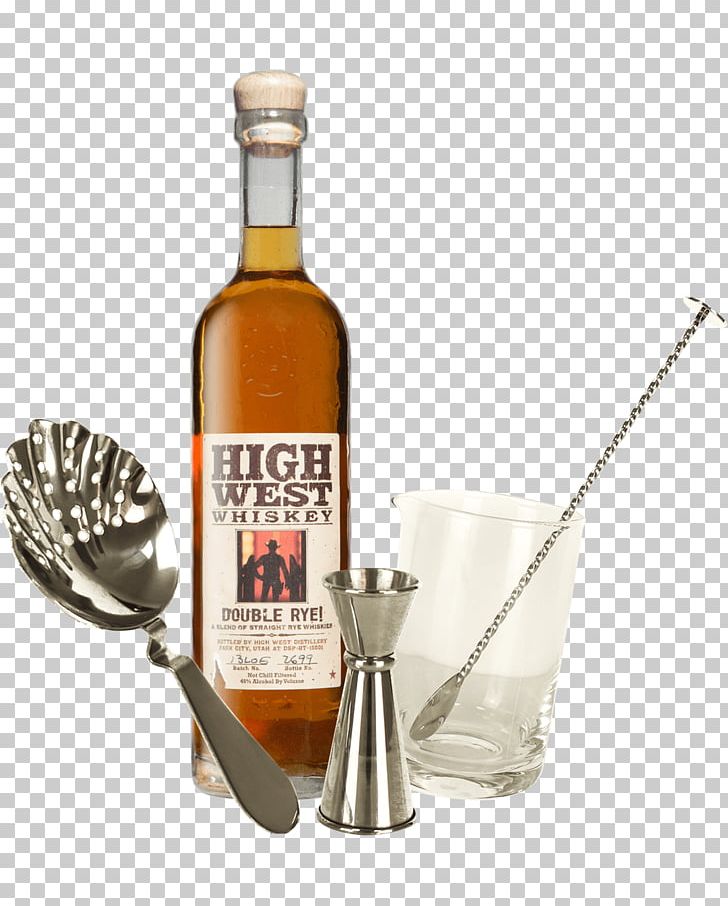 Liqueur Rye Whiskey High West Distillery PNG, Clipart, Alcoholic Beverage, Barware, Bottle, Distilled Beverage, Drink Free PNG Download