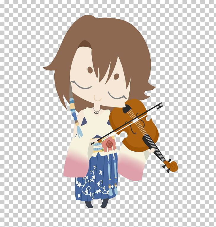 Violin Final Fantasy X Drawing Fan Art Yuna PNG, Clipart, Art, Black Mages, Bowed String Instrument, Cartoon, Cello Free PNG Download