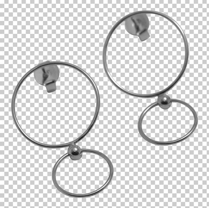 Earring Jewellery Circle Black & Silver PNG, Clipart, Black Silver, Body Jewellery, Body Jewelry, Circle, Decal Free PNG Download
