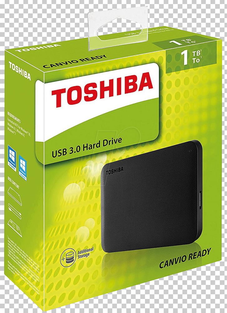 Laptop Hewlett-Packard Toshiba Canvio Ready External Hard Drive USB 3.0 2.5" 1.00 Hard Drives Terabyte PNG, Clipart, Brand, Electronic Device, Electronics, Electronics Accessory, External Storage Free PNG Download
