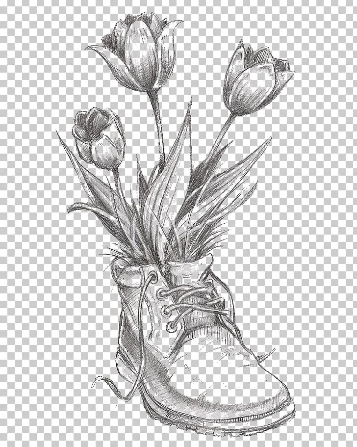 Drawing Flower Tulip Pencil Sketch PNG, Clipart, Art Museum, Artwork, Black, Black, Black And White Free PNG Download