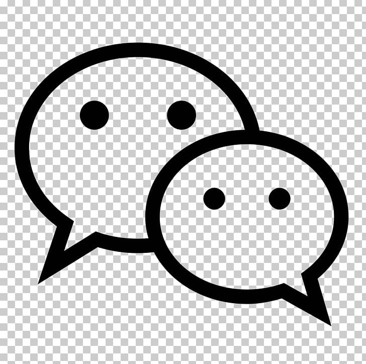 Social Media Computer Icons WeChat PNG, Clipart, Area, Black, Black And White, Computer Icons, Download Free PNG Download