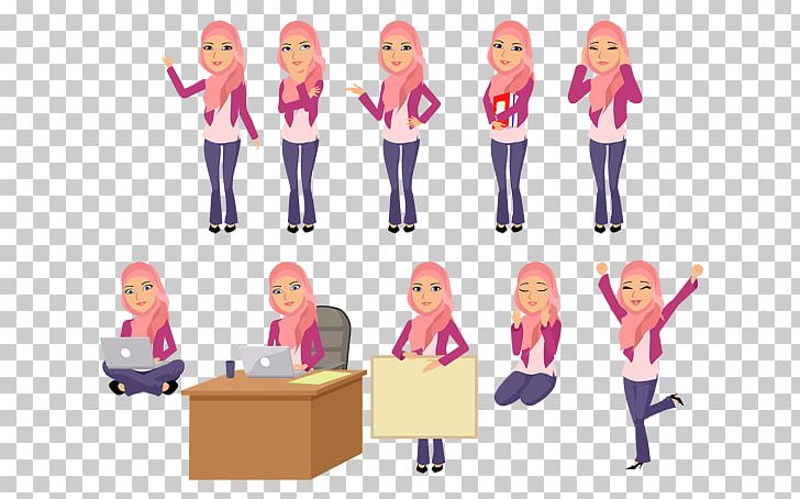 Character Animation Hijab PNG, Clipart, Abstrak, Animation, Cartoon, Character, Character Animation Free PNG Download