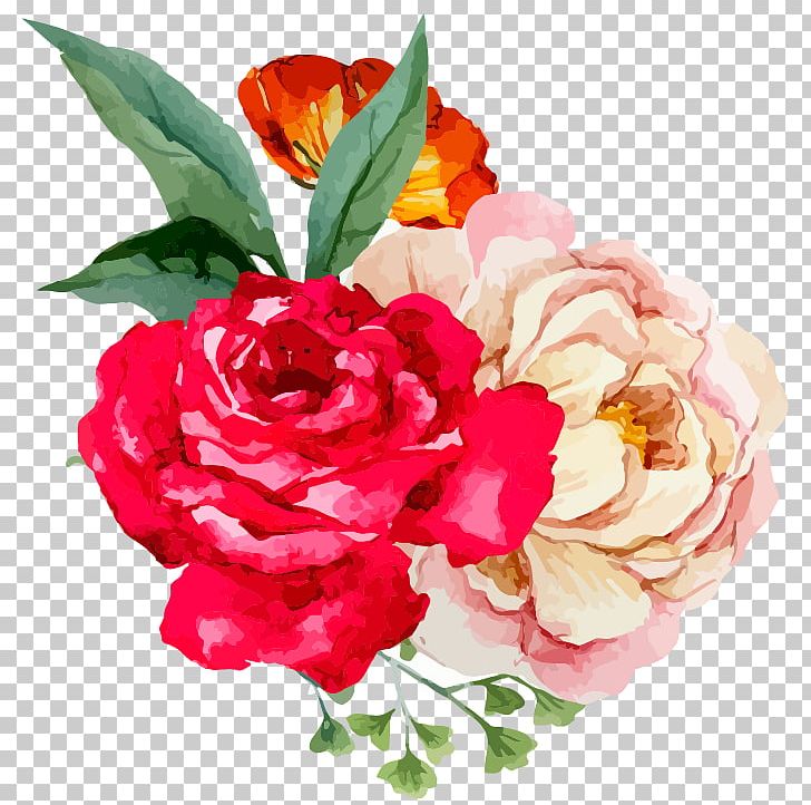 Garden Roses Floral Design Watercolor Painting Flower PNG, Clipart, Annual Plant, Art, Artificial Flower, Camellia, Canvas Free PNG Download