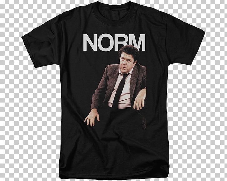 Norm Peterson Cliff Clavin T-shirt Sitcom Television PNG, Clipart, Black, Brand, Cheers, Clothing, John Ratzenberger Free PNG Download