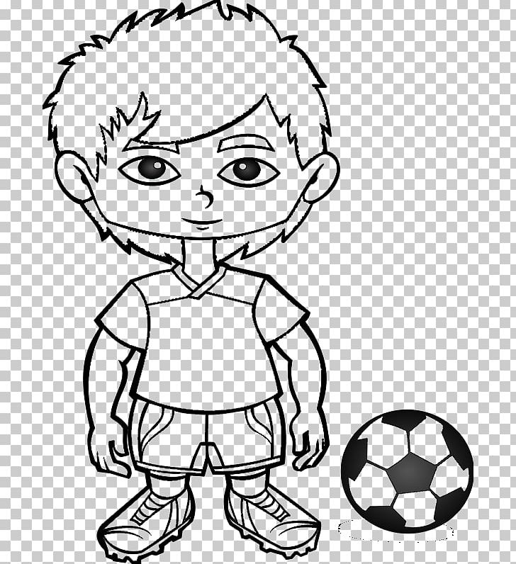 Football Player Graphics PNG, Clipart, Black, Black And White, Boy, Cartoon, Child Free PNG Download