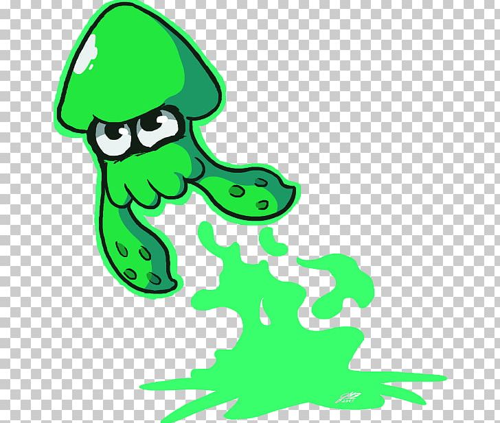 Splatoon Squid Drawing Fan Art PNG, Clipart, Amphibian, Area, Art, Artwork, Black And White Free PNG Download