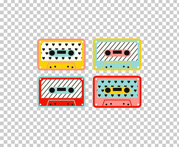 Mixtape Compact Cassette Tape Recorder PNG, Clipart, Album, Area, Art, Cartoon, Compact Cassette Free PNG Download