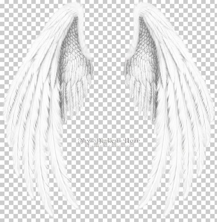 Angel Wing Black And White Monochrome PNG, Clipart, Angel, Angel Wing, Black And White, Deviantart, Download Free PNG Download