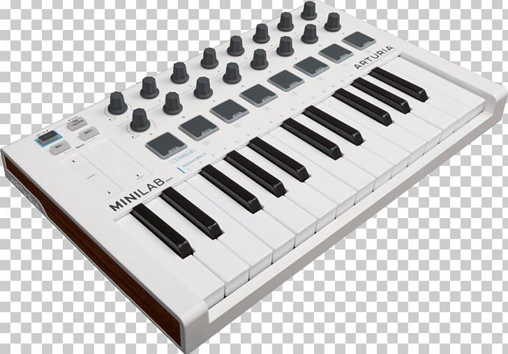 Arturia MiniLab MKII MIDI Controllers MIDI Keyboard PNG, Clipart, Analog Synthesizer, Controller, Digital Piano, Input Device, Midi Free PNG Download