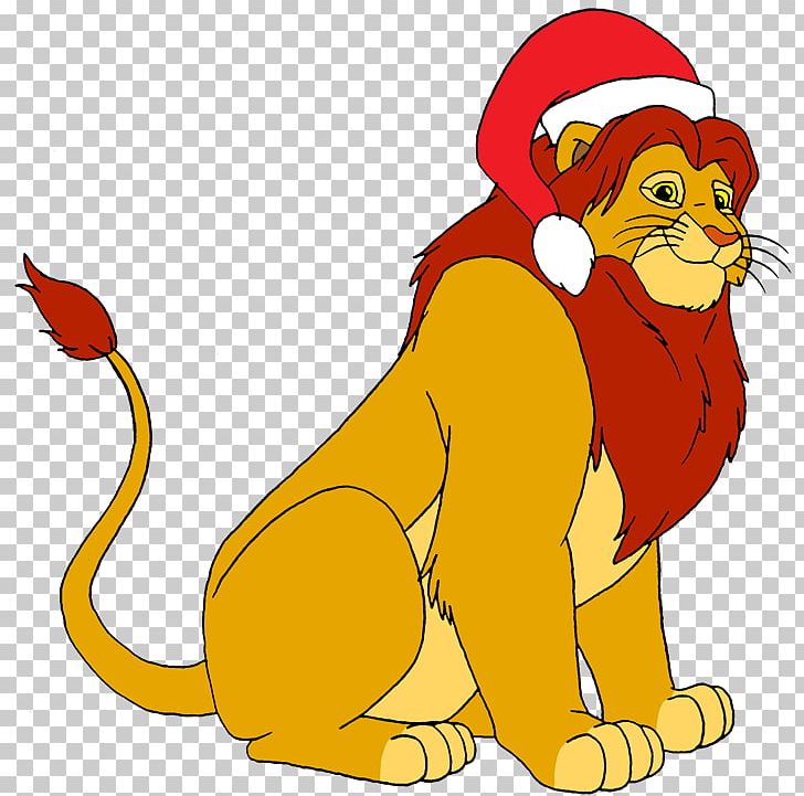 Lion Simba Nala Christmas PNG, Clipart, Animals, Big Cats, Carnivoran, Cartoon, Cat Like Mammal Free PNG Download