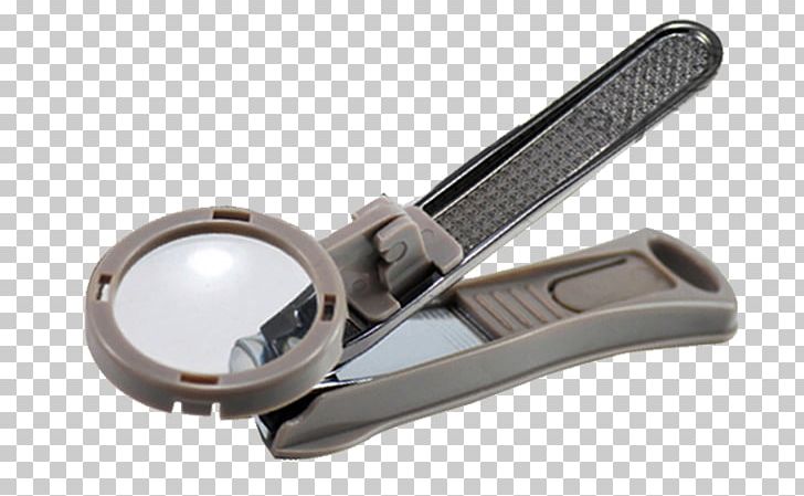 nail clipper with magnifying glass