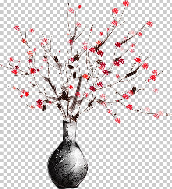 Vase Chinoiserie Plum Blossom PNG, Clipart, Architecture, Blossom, Bottle, Branch, Cherry Blossom Free PNG Download