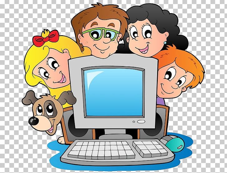 Computer Cartoon PNG, Clipart, Area, Cartoon, Child, Clipart School, Communication Free PNG Download