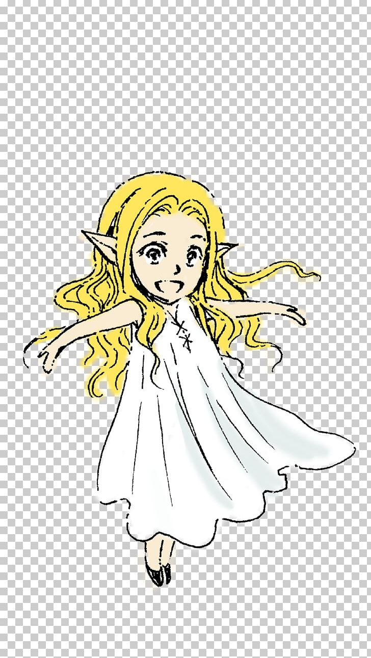 Fairy Line Art White PNG, Clipart, Angel, Art, Artwork, Black And White, Cartoon Free PNG Download