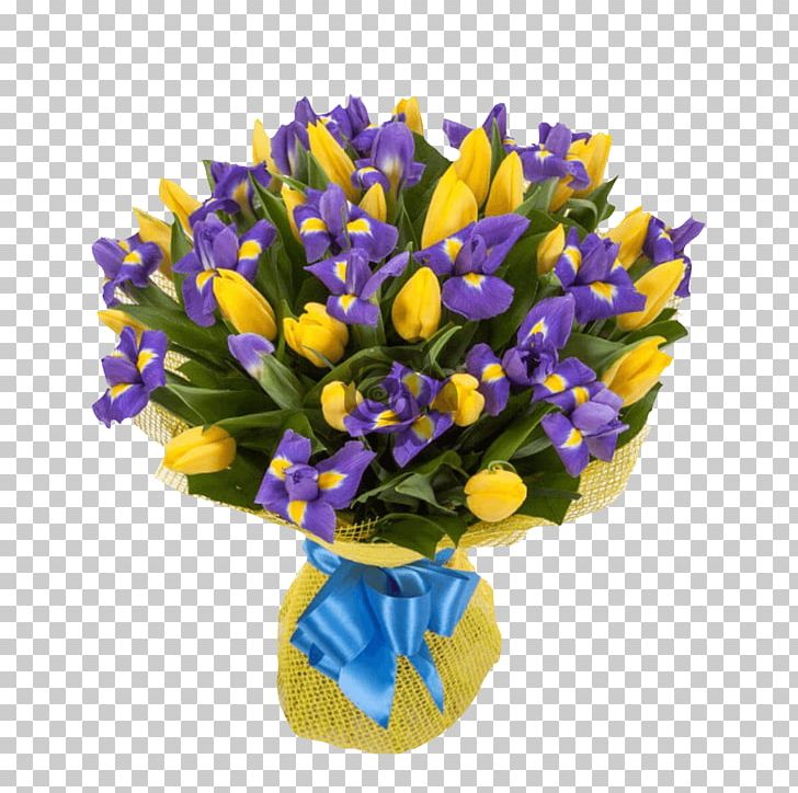 Tulip Flower Bouquet Yellow Irises PNG, Clipart, Bloemisterij, Blue, Cobalt Blue, Color, Crocus Free PNG Download
