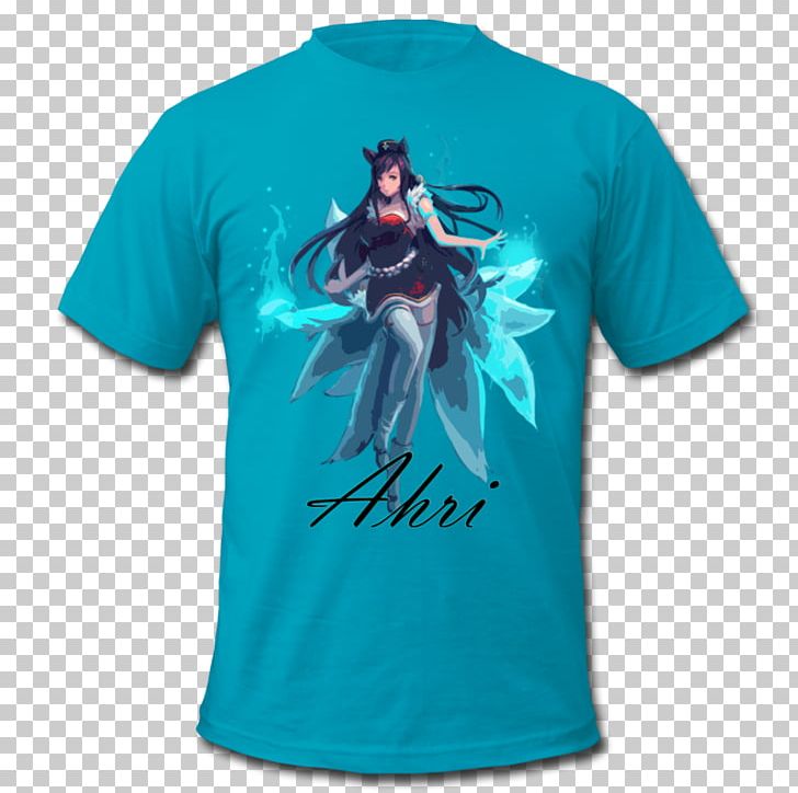 T-shirt Clothing League Of Legends Humour PNG, Clipart, Active Shirt, Ahri, American Apparel, Blue, Clothing Free PNG Download