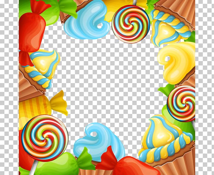 Ice Cream Lollipop Candy Dessert PNG, Clipart, Birthday, Border, Border Frame, Cake, Candy Free PNG Download