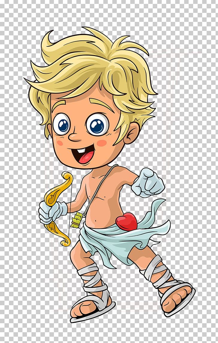 Q-version Cartoon Illustration PNG, Clipart, Arm, Boy, Child, Cupid Arrow, Fictional Character Free PNG Download