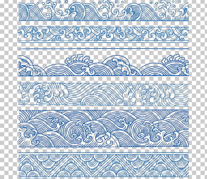 China Wind Wave Pattern PNG, Clipart, Blue Background, China, Chinese New Year, Chinese Style, Christmas Decoration Free PNG Download