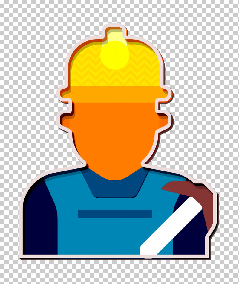 Miner Icon Jobs And Occupations Icon PNG, Clipart, Jobs And Occupations Icon, Line, Miner Icon, Yellow Free PNG Download