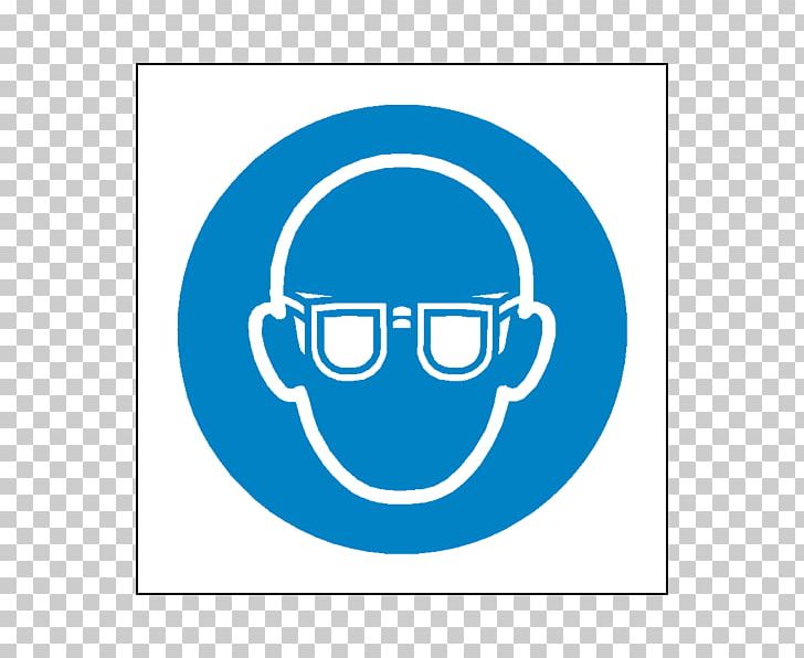 Eye Protection Symbol Personal Protective Equipment Sign PNG, Clipart, Area, Blue, Brand, Circle, Emoticon Free PNG Download