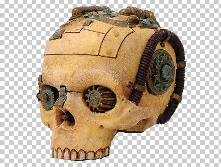 Skull Statue Human Skeleton Figurine Steampunk PNG, Clipart, Beige, Bone, Fantasy, Figurine, Gear Free PNG Download
