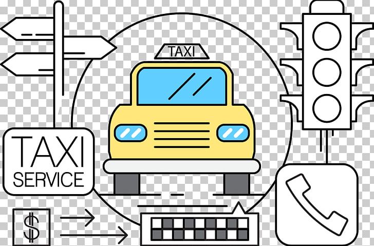 Taxi Yellow Cab Icon PNG, Clipart, Adobe Illustrator, Compact Car, Encapsulated Postscript, Gold, Handpainted Flowers Free PNG Download