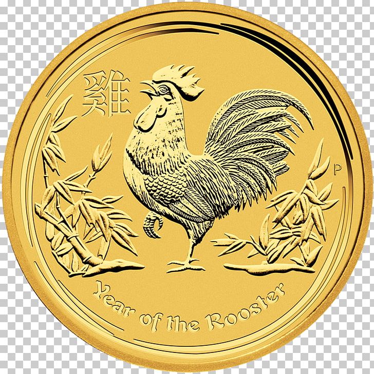 Perth Mint Bullion Coin Gold Lunar Series PNG, Clipart, Australia, Bird, Bullion, Bullion Coin, Chicken Free PNG Download