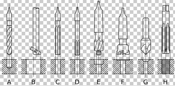 Countersink Зенкер Cutting Tool Counterbore Drill Bit PNG, Clipart, Angle, Black And White, Boring, Counterbore, Countersink Free PNG Download