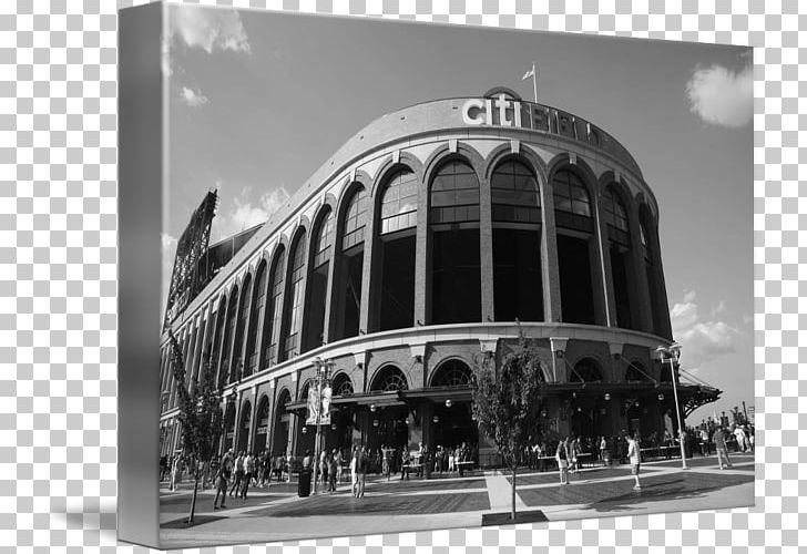 Citi Field Shea Stadium Ebbets Field New York Mets Dodger Stadium PNG, Clipart, Art, Black And White, Brand, Building, Canvas Free PNG Download