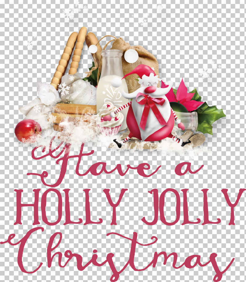 Holly Jolly Christmas PNG, Clipart, Basket, Bauble, Christmas Day, Gift, Gift Basket Free PNG Download