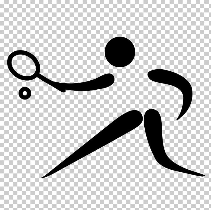 Summer Olympic Games Tennis Racket Serve PNG, Clipart, Ball Game, Black And White, Line, Olympic Games, Olympic Sports Free PNG Download