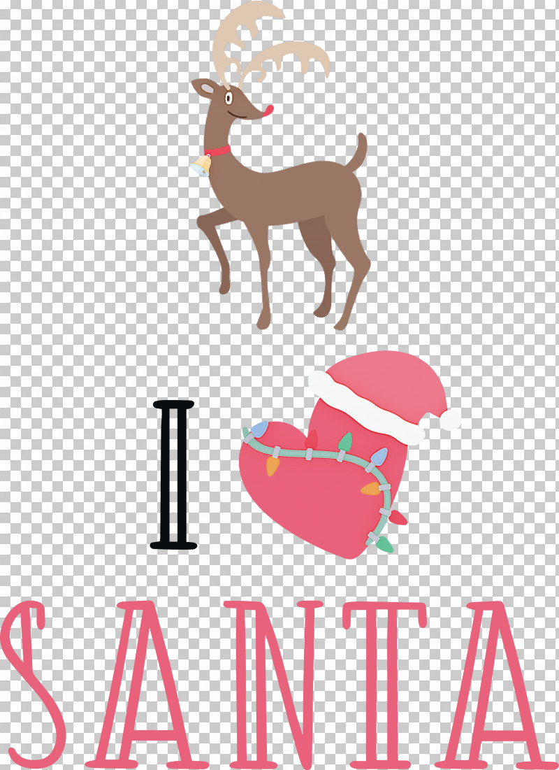 I Love Santa Santa Christmas PNG, Clipart, Black, Christmas, Fine Arts, I Love Santa, Logo Free PNG Download