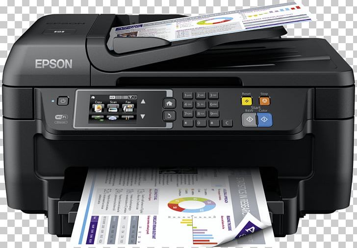 Inkjet Printing Printer Epson WorkForce WF-2750 PNG, Clipart, Airprint, Automatic Document Feeder, Duplex Printing, Electronic Device, Electronics Free PNG Download