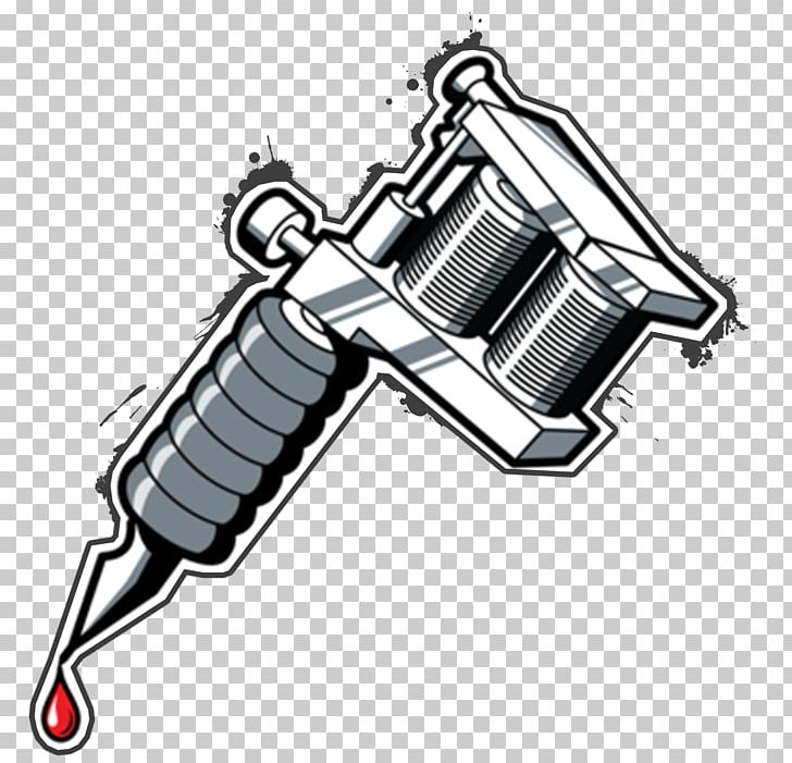 Modern tattoo machine illustration in black and white vector design  11336522 Vector Art at Vecteezy