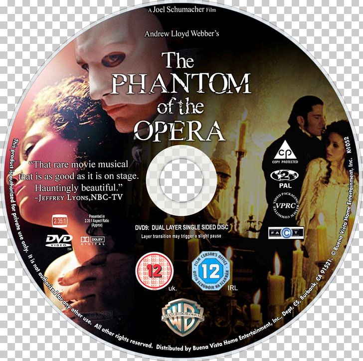 The Phantom Of The Opera DVD Film Poster PNG, Clipart, Art, Compact Disc, Disk Image, Dvd, Fan Art Free PNG Download