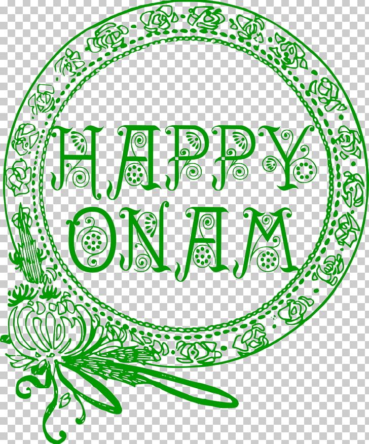 Green Happy Onam Green . PNG, Clipart, Area, Art, Art Nouveau, Art Nouveau Ornament, Black And White Free PNG Download