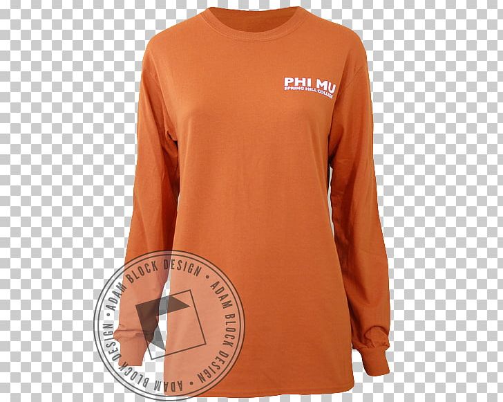 Long-sleeved T-shirt Long-sleeved T-shirt Shoulder PNG, Clipart, Clothing, Longsleeved Tshirt, Long Sleeved T Shirt, Neck, Orange Free PNG Download