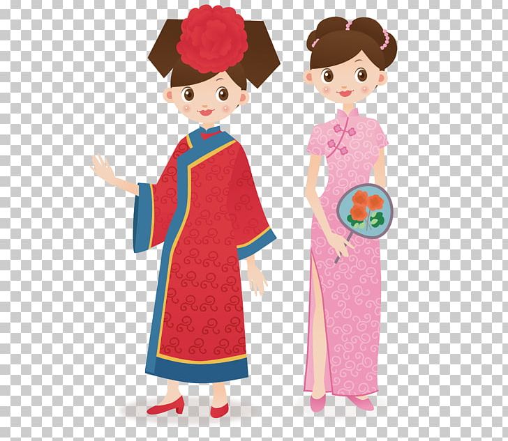 Qing Dynasty Cartoon PNG, Clipart, Art, Cartoon, Cheongsam, Child, Chinese Style Free PNG Download