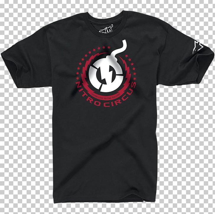 Printed T-shirt Hoodie Top PNG, Clipart, Active Shirt, Alpinestars, Black, Brand, Circus Free PNG Download