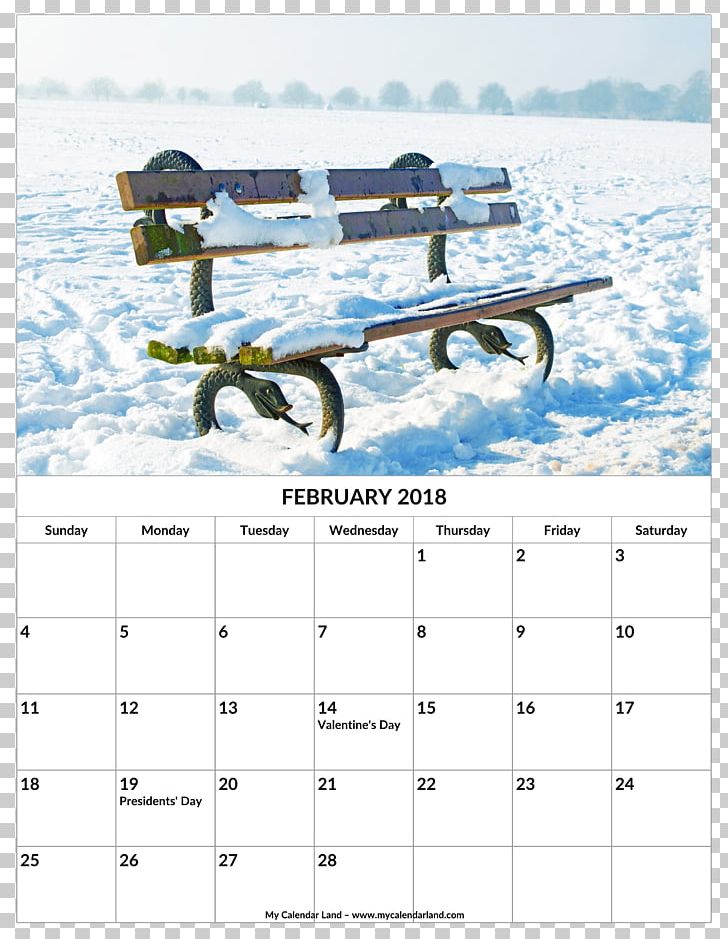 Calendar Bench Snow Season PNG, Clipart, 2018, April, Bench, Calendar, Chair Free PNG Download